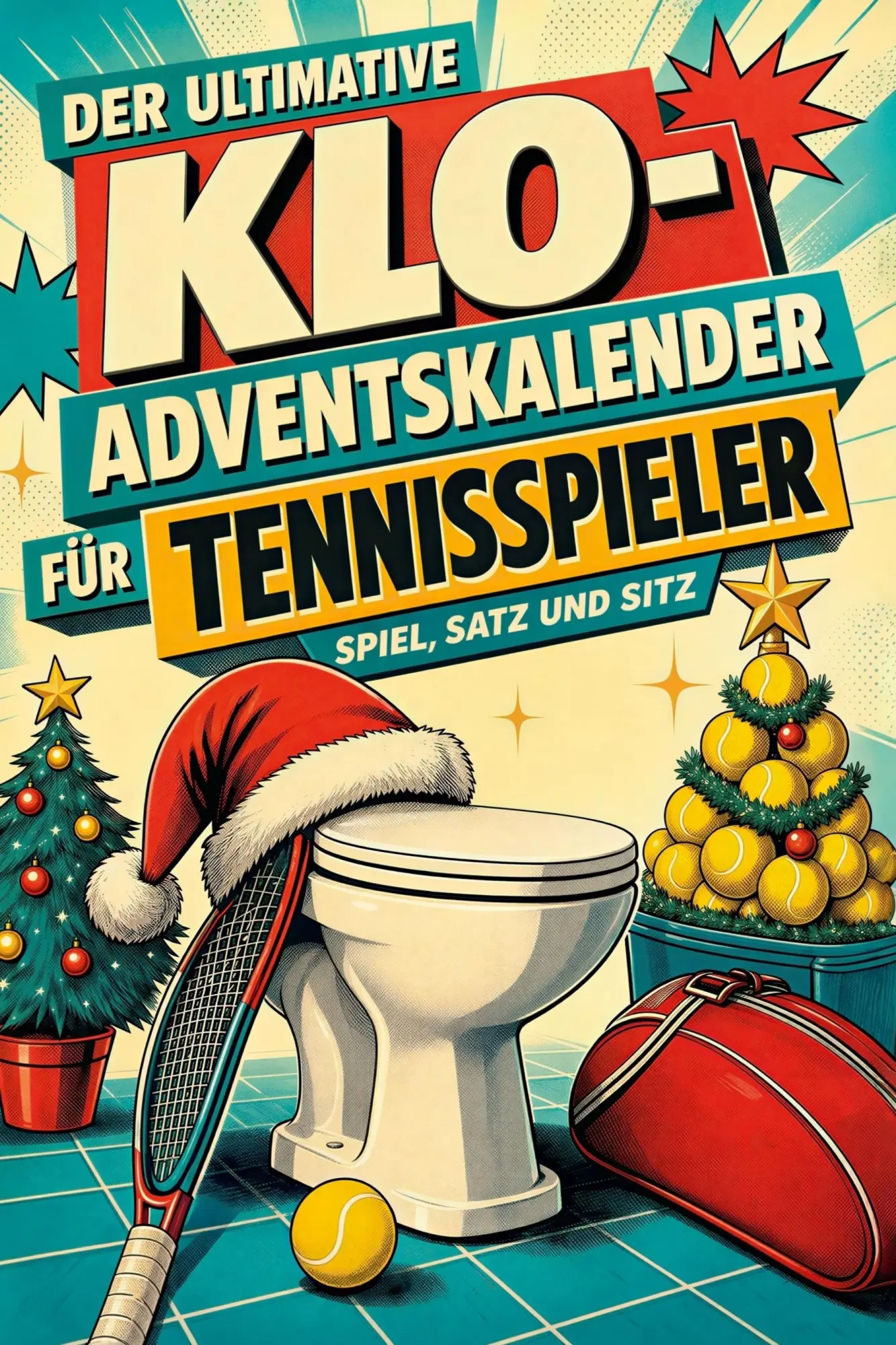 Cover: 9783696109301 | Der ultimative Klo-Adventskalender für Tennisspieler | Theo Huber
