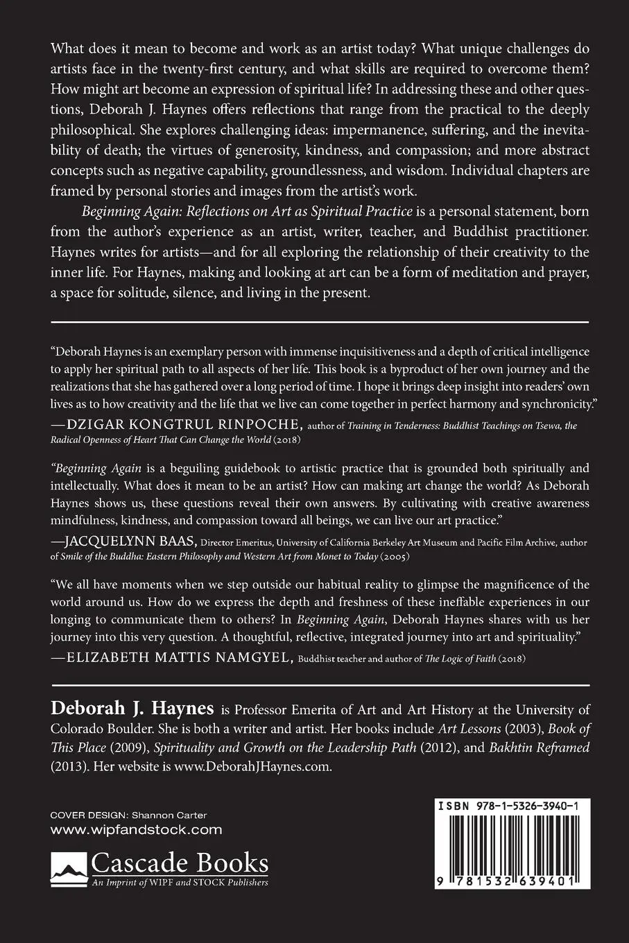 Rückseite: 9781532639401 | Beginning Again | Deborah J. Haynes | Taschenbuch | Englisch | 2018