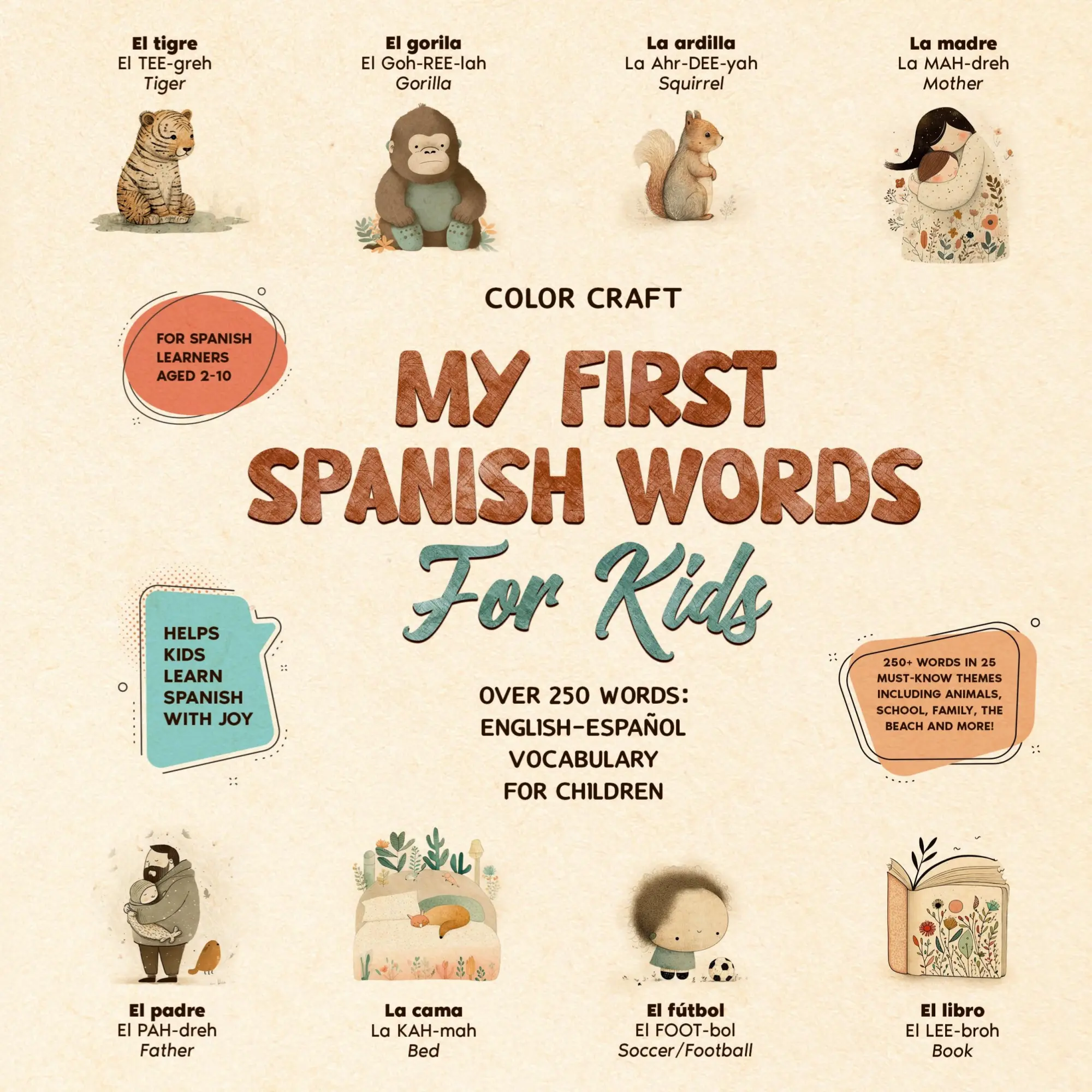 Cover: 9781763789401 | My First Spanish Words Book For Kids | Color Craft | Taschenbuch