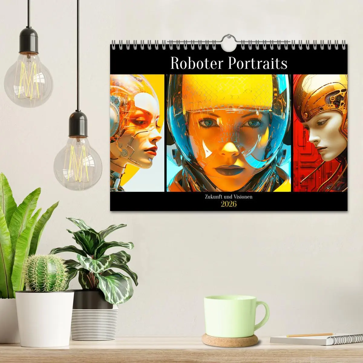 Bild: 9783457369401 | Roboter Portraits. Zukunft und Visionen (Wandkalender 2026 DIN A4...