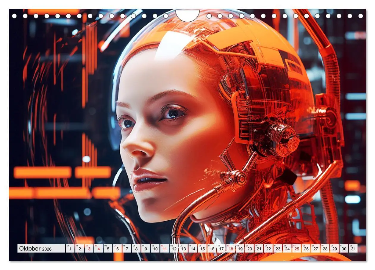 Bild: 9783457369401 | Roboter Portraits. Zukunft und Visionen (Wandkalender 2026 DIN A4...