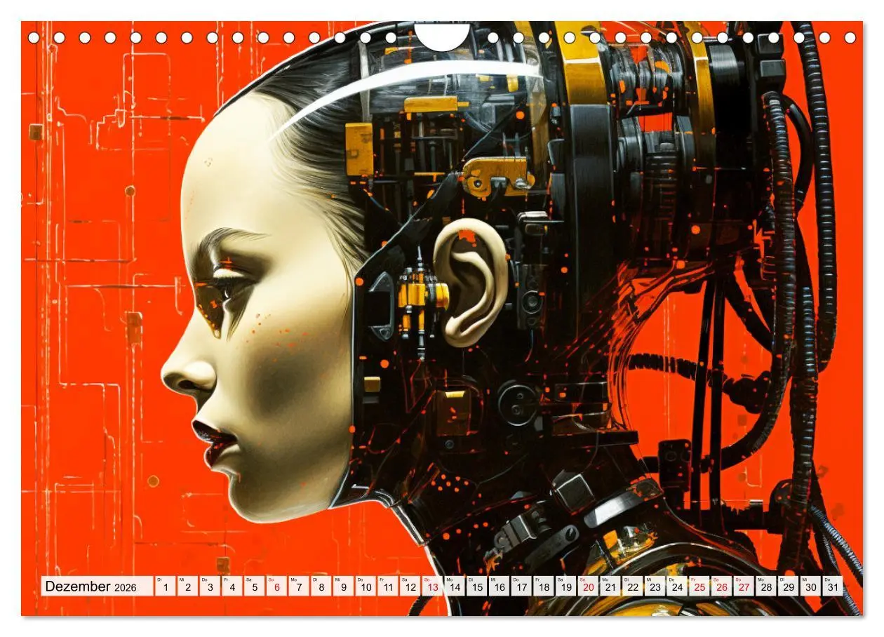 Bild: 9783457369401 | Roboter Portraits. Zukunft und Visionen (Wandkalender 2026 DIN A4...