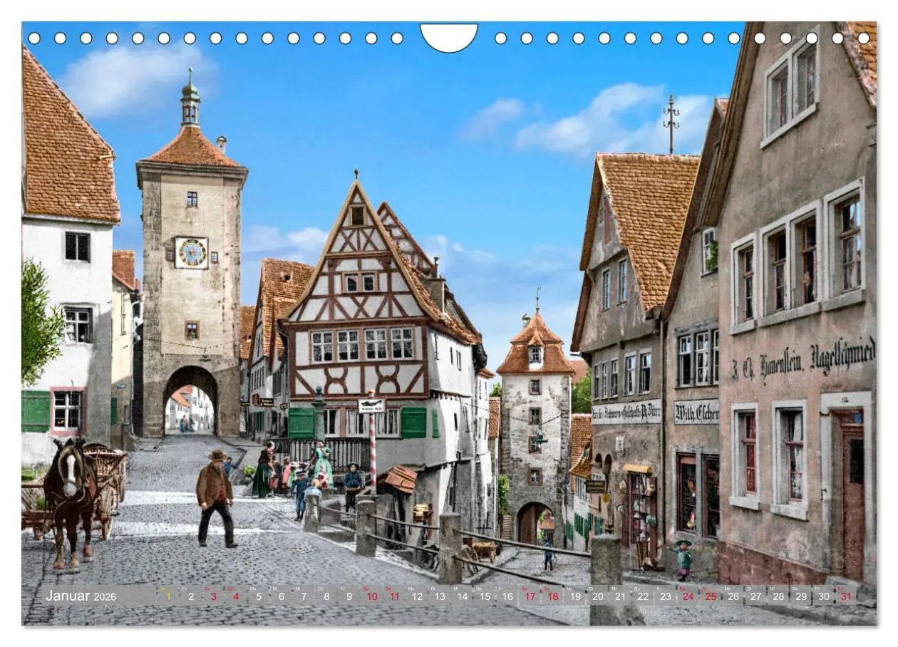 Bild: 9783457819401 | Rothenburg ob der Tauber um das Jahr 1900 - Fotos neu koloriert...