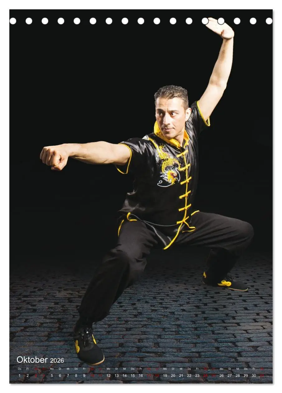 Bild: 9783516459401 | Kung Fu, Martial Art (Tischkalender 2026 DIN A5 hoch), CALVENDO...