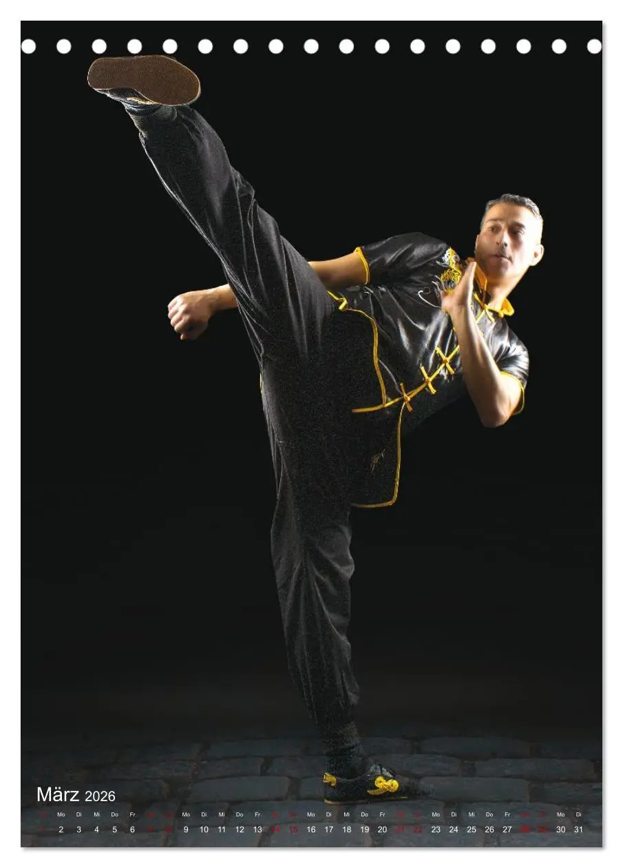 Bild: 9783516459401 | Kung Fu, Martial Art (Tischkalender 2026 DIN A5 hoch), CALVENDO...