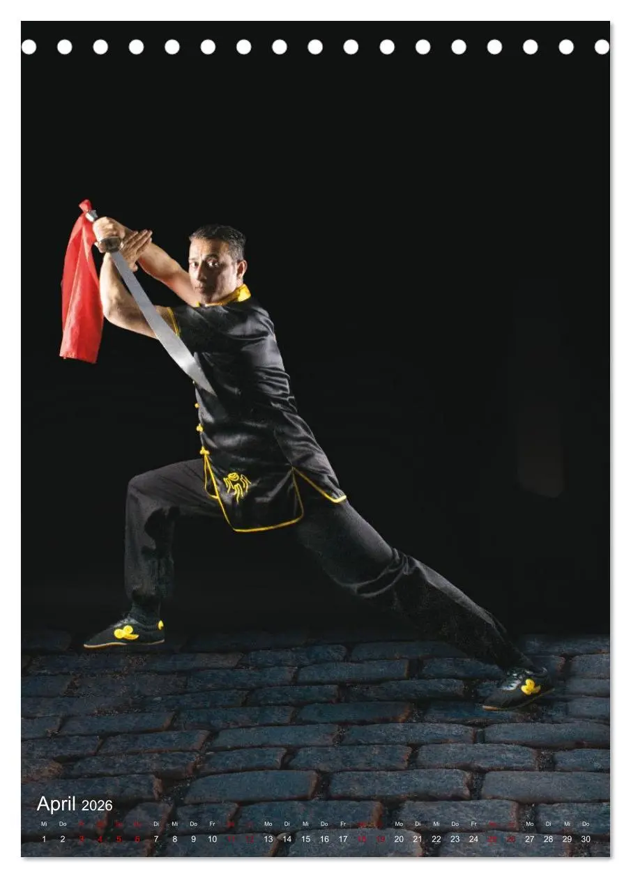 Bild: 9783516459401 | Kung Fu, Martial Art (Tischkalender 2026 DIN A5 hoch), CALVENDO...
