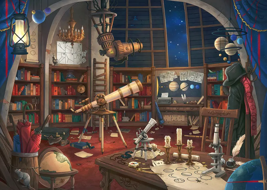 Bild: 4005556199501 | Erwachsenenpuzzle 759 Teile - Sternwarte | Puzzle meets Mystery | 2018