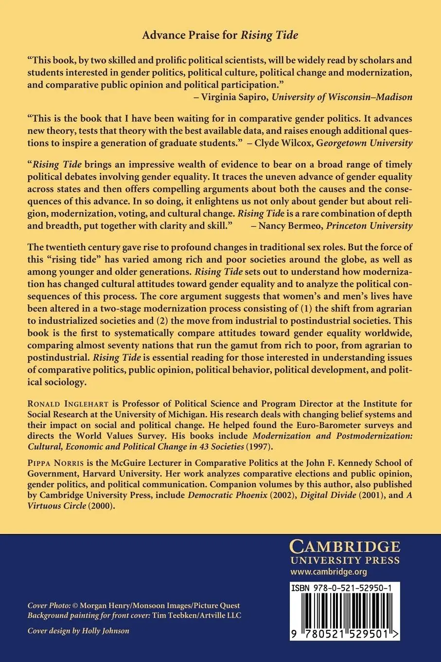 Rückseite: 9780521529501 | Rising Tide | Gender Equality and Cultural Change Around the World