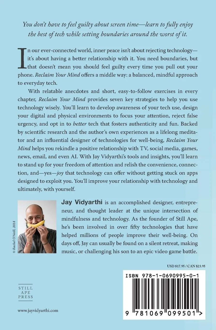 Rückseite: 9781069099501 | Reclaim Your Mind | Seven Strategies to Enjoy Tech Mindfully | Buch