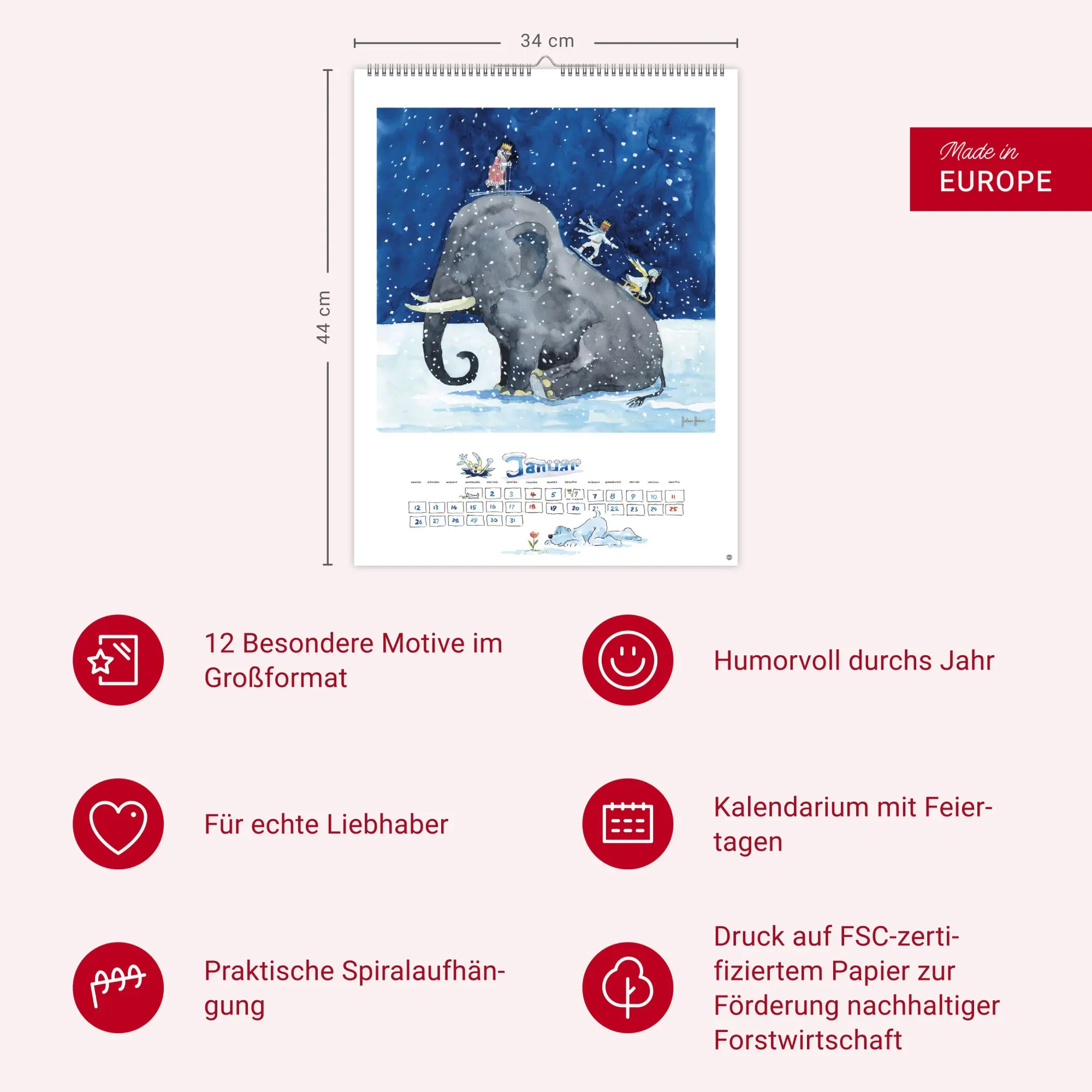 Bild: 9783756409501 | Helme Heine: Edition Kalender 2026 | Helme Heine | Kalender | 15 S.
