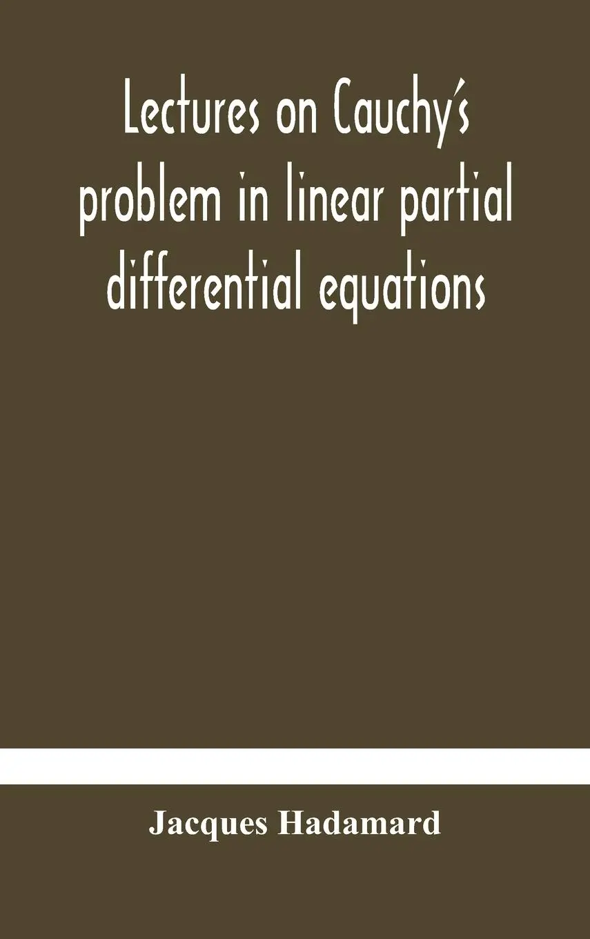 Cover: 9789354179501 | Lectures on Cauchy's problem in linear partial differential equations