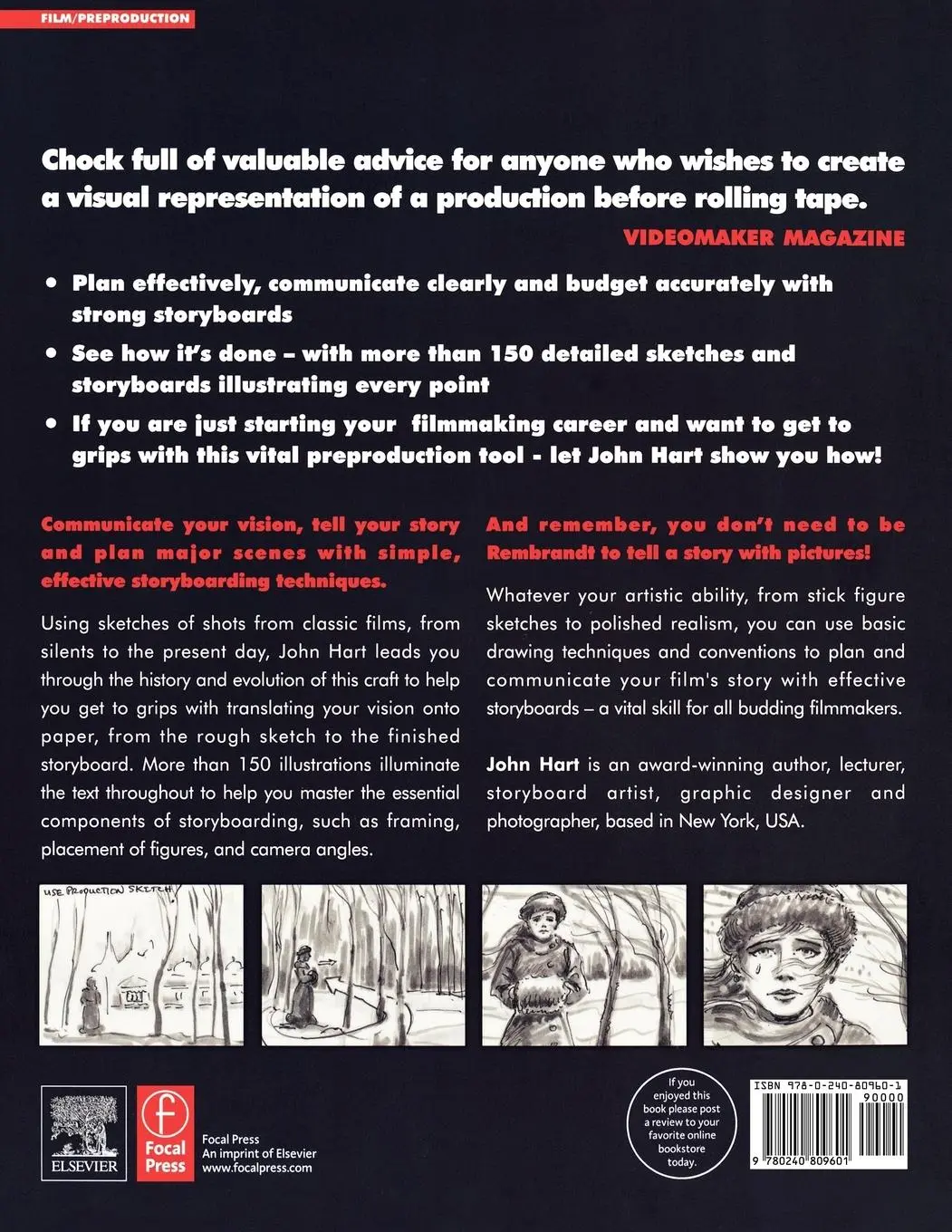 Rückseite: 9780240809601 | The Art of the Storyboard, 2nd Edition | A Filmmaker's Introduction