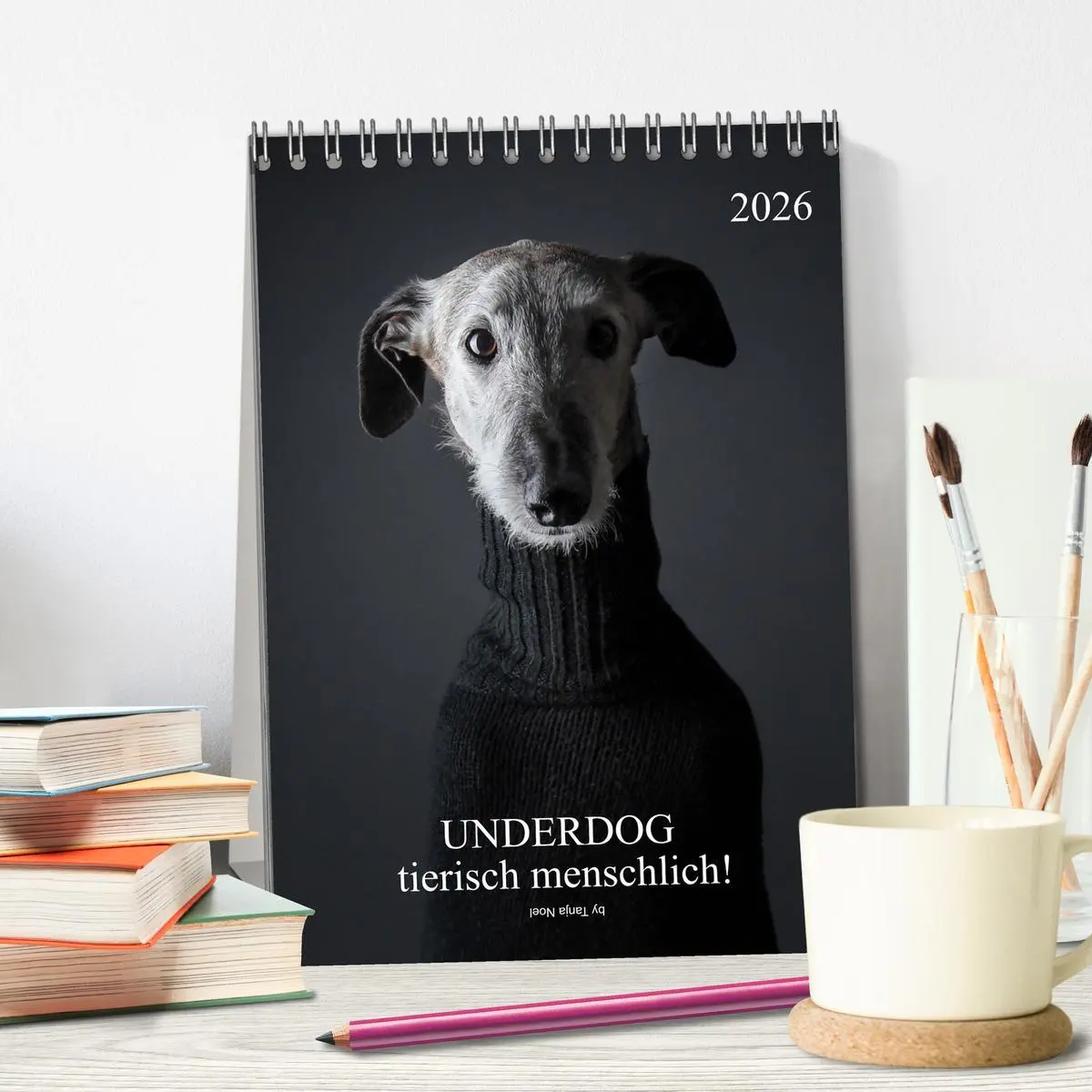 Bild: 9783516369601 | UNDERDOG - Windhundportraits (Tischkalender 2026 DIN A5 hoch),...