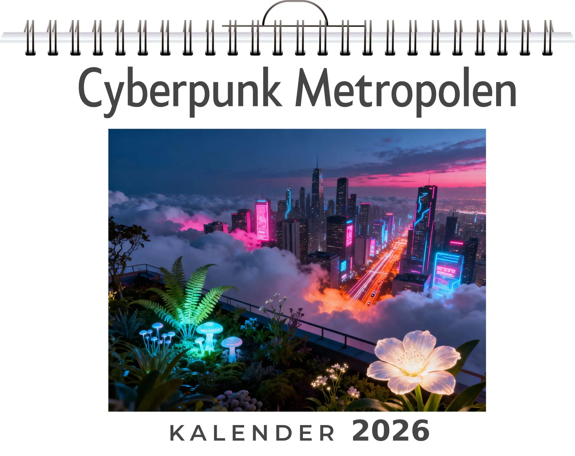 Cover: 9783695329601 | Cyberpunk Metropolen | Lucy Klein | Kalender | Deutsch | 2026