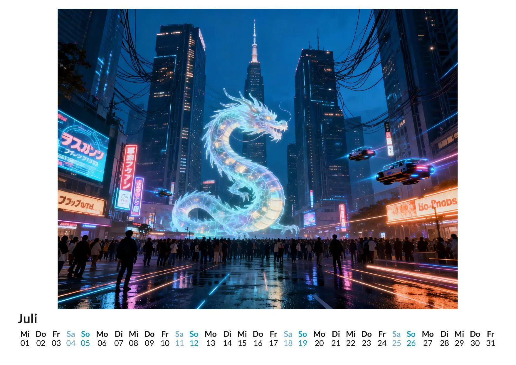 Bild: 9783695329601 | Cyberpunk Metropolen | Lucy Klein | Kalender | Deutsch | 2026
