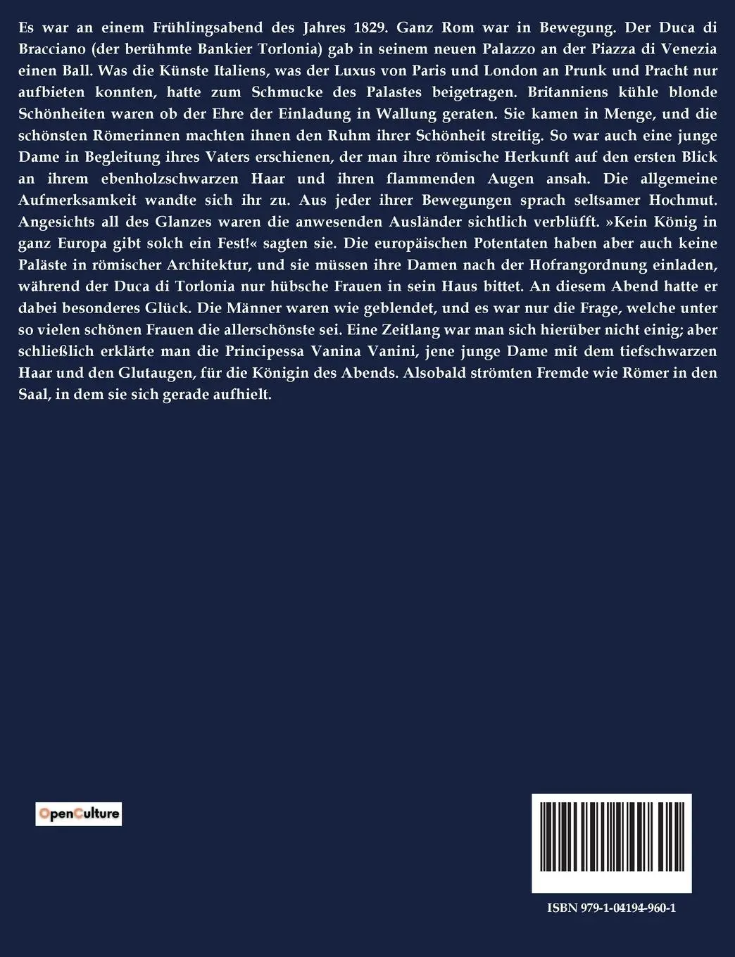 Rückseite: 9791041949601 | Römerinnen | Zwei Novellen | Stendhal | Taschenbuch | 32 S. | Deutsch