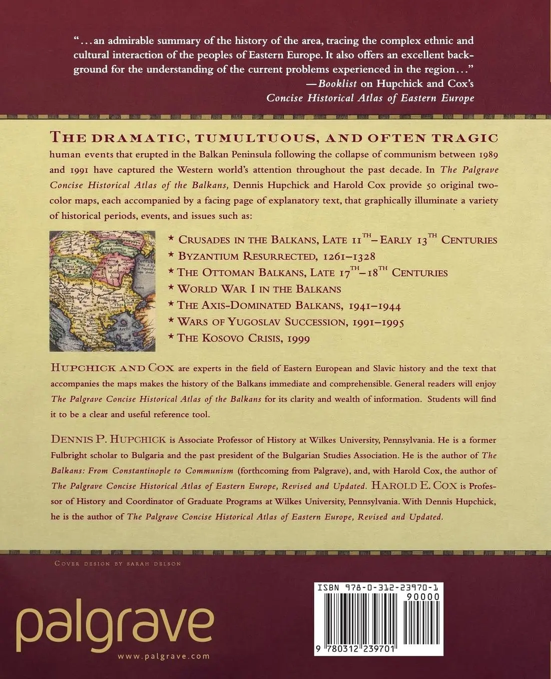 Rückseite: 9780312239701 | The Palgrave Concise Historical Atlas of the Balkans | Taschenbuch