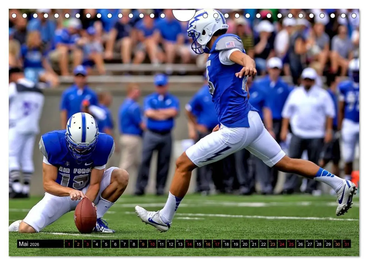 Bild: 9783516049701 | Kraft und Taktik - American Football (Wandkalender 2026 DIN A4...