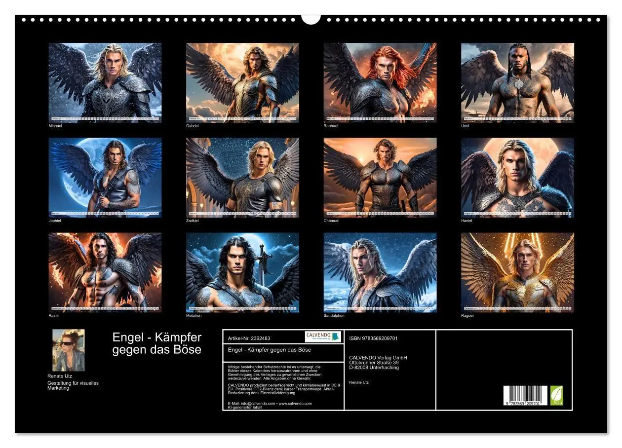 Bild: 9783569209701 | Engel - Kämpfer gegen das Böse (Wandkalender 2027 DIN A2 quer),...