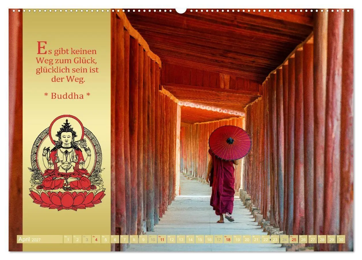 Bild: 9783569519701 | BUDDHAS WORTE - Buddhistische Weisheiten (Wandkalender 2027 DIN A2...