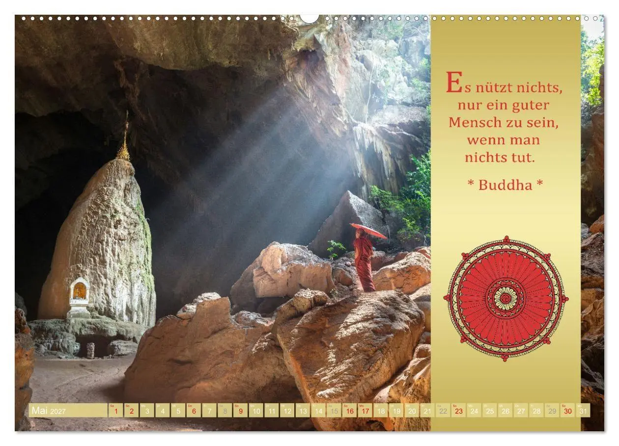 Bild: 9783569519701 | BUDDHAS WORTE - Buddhistische Weisheiten (Wandkalender 2027 DIN A2...