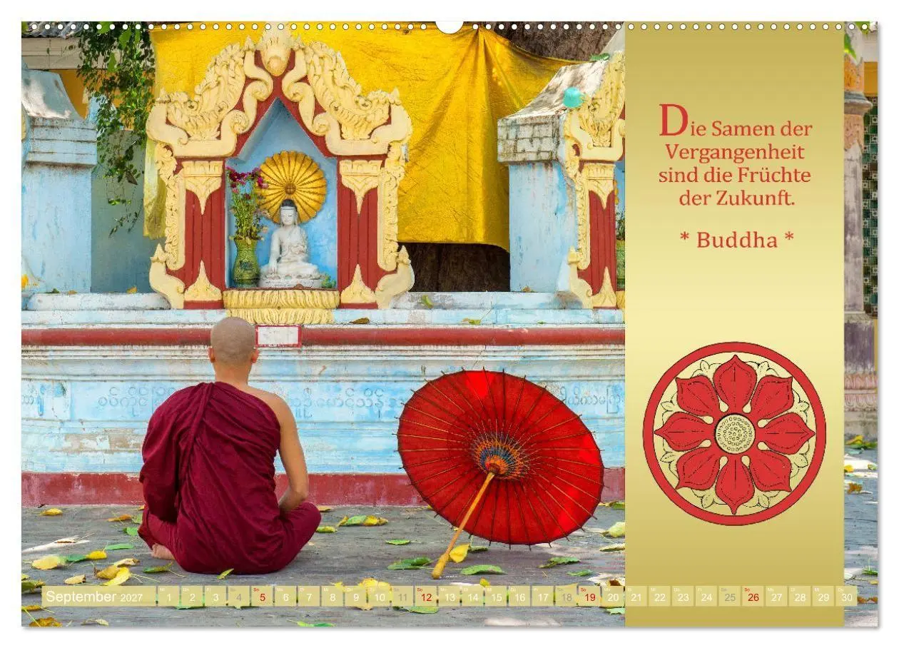 Bild: 9783569519701 | BUDDHAS WORTE - Buddhistische Weisheiten (Wandkalender 2027 DIN A2...