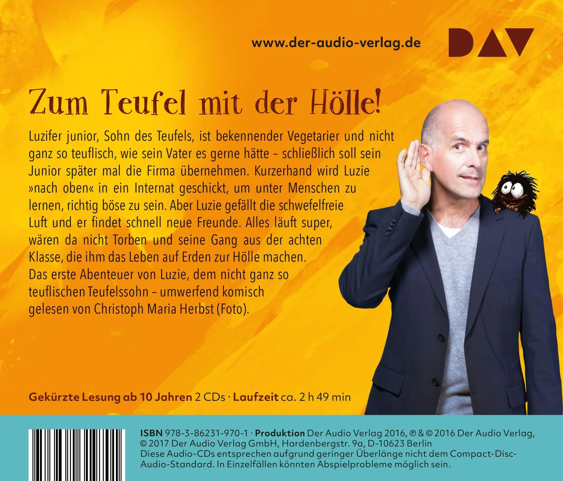 Rückseite: 9783862319701 | Luzifer junior - Teil 01: Zu gut für die Hölle | Jochen Till | CD