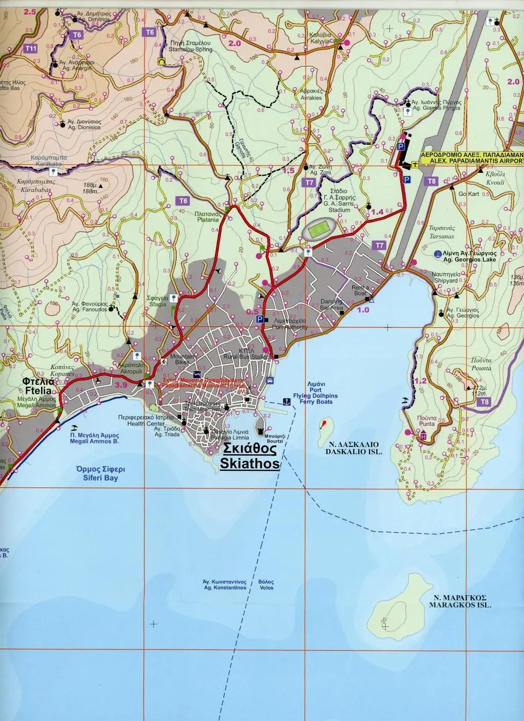 Bild: 9789604489701 | Skiathos 1 : 15 000 | (Land-)Karte | Orama Maps | Englisch | 2018