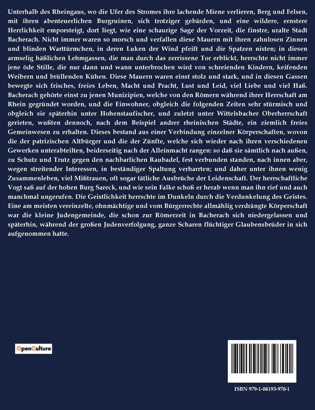 Rückseite: 9791041939701 | DER RABBI VON BACHARACH | Heinrich Heine | Taschenbuch | Paperback