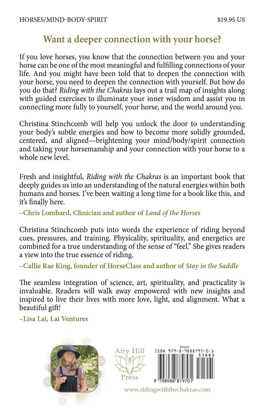 Rückseite: 9798988879701 | Riding with the Chakras | Christina Stinchcomb | Taschenbuch | 2023