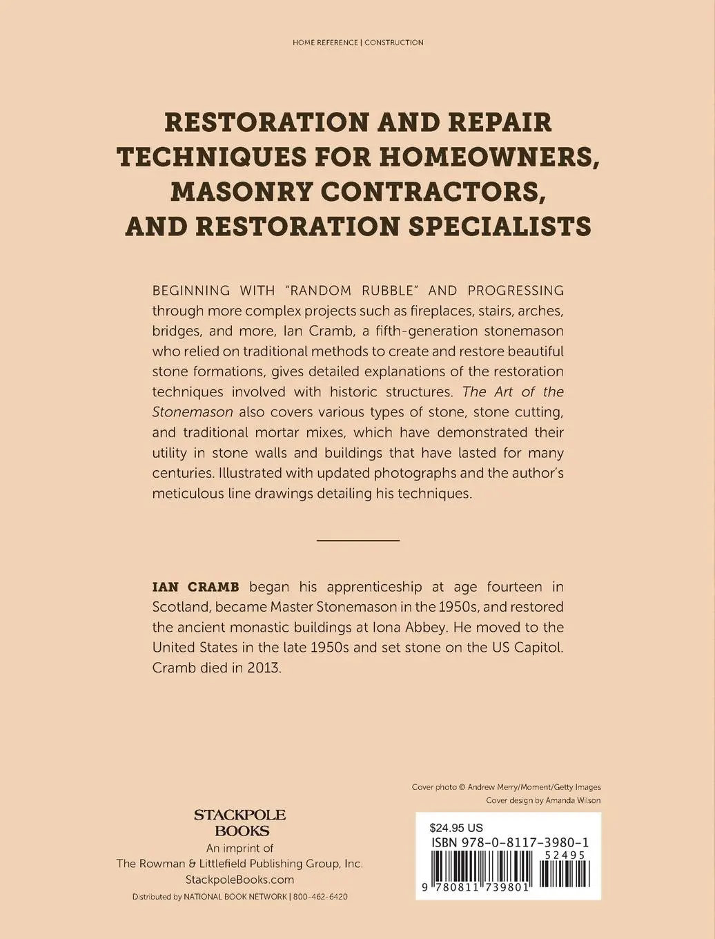 Rückseite: 9780811739801 | The Art of the Stonemason | Ian Cramb | Taschenbuch | Englisch | 2021