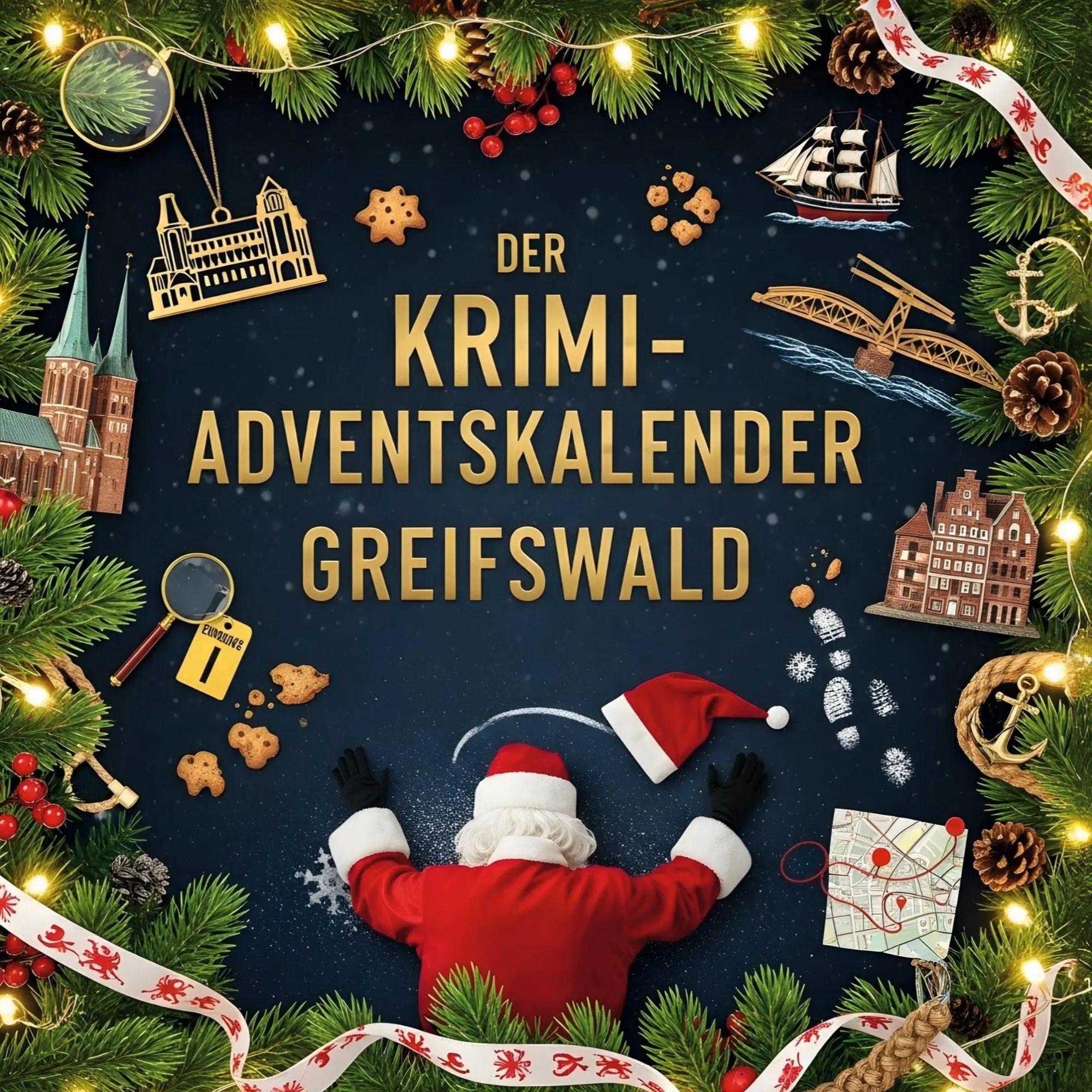 Cover: 9783695309801 | Der Krimi-Adventskalender Greifswald | Mordsverdächtig in 24 Akten