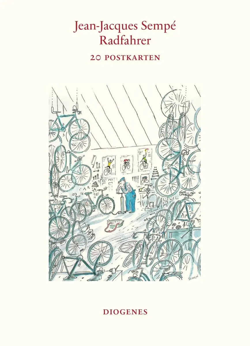 Cover: 9783257889901 | Radfahrer (Postkartenbuch) | 20 Postkarten | Jean-Jacques Sempé | Buch