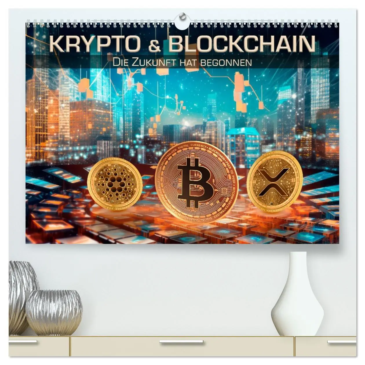 Cover: 9783457489901 | Krypto und Blockchain (hochwertiger Premium Wandkalender 2026 DIN...