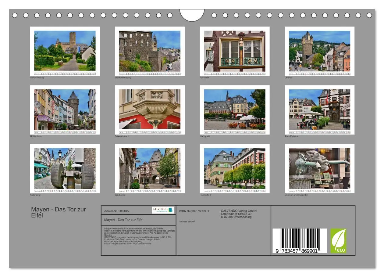 Bild: 9783457869901 | Mayen - Das Tor zur Eifel (Wandkalender 2026 DIN A4 quer), CALVENDO...