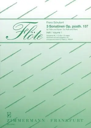 Cover: 9790010329901 | 3 Sonatinen | Franz Schubert | Buch | 28 S. | Deutsch | 1999