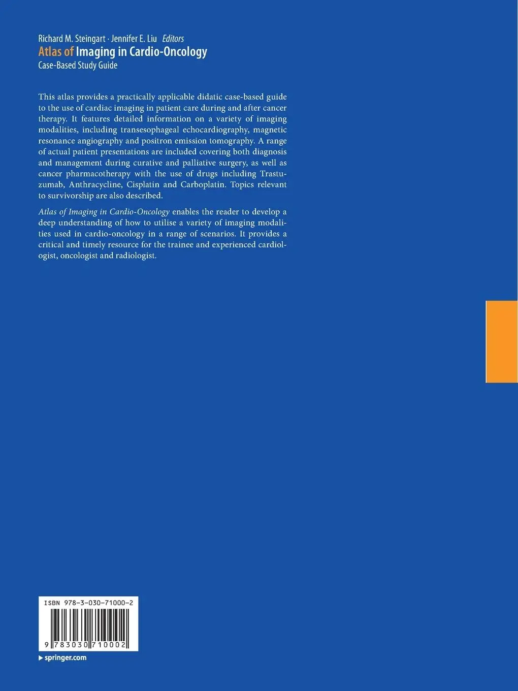 Rückseite: 9783030710002 | Atlas of Imaging in Cardio-Oncology | Case-Based Study Guide | Buch