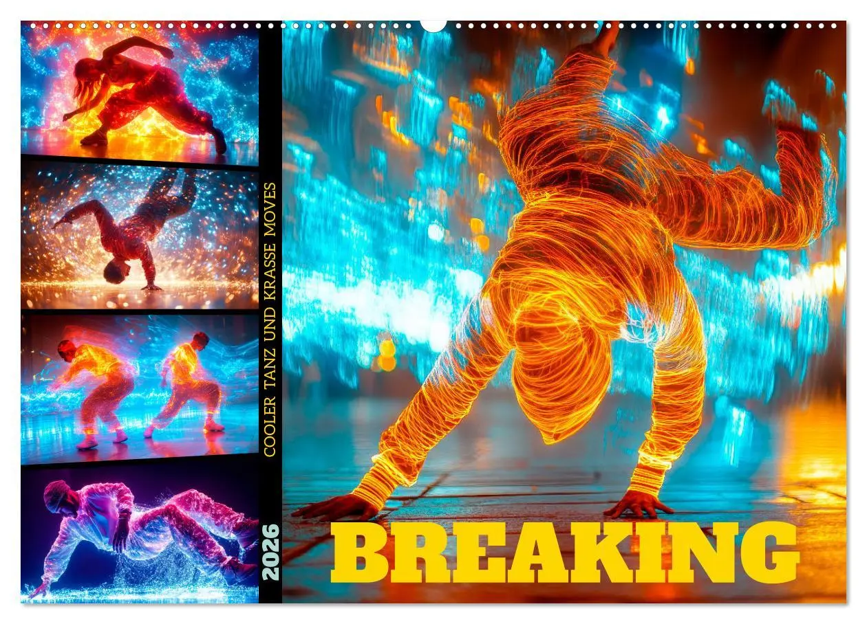 Cover: 9783457360002 | BREAKING Cooler Tanz und krasse Moves (Wandkalender 2026 DIN A2...