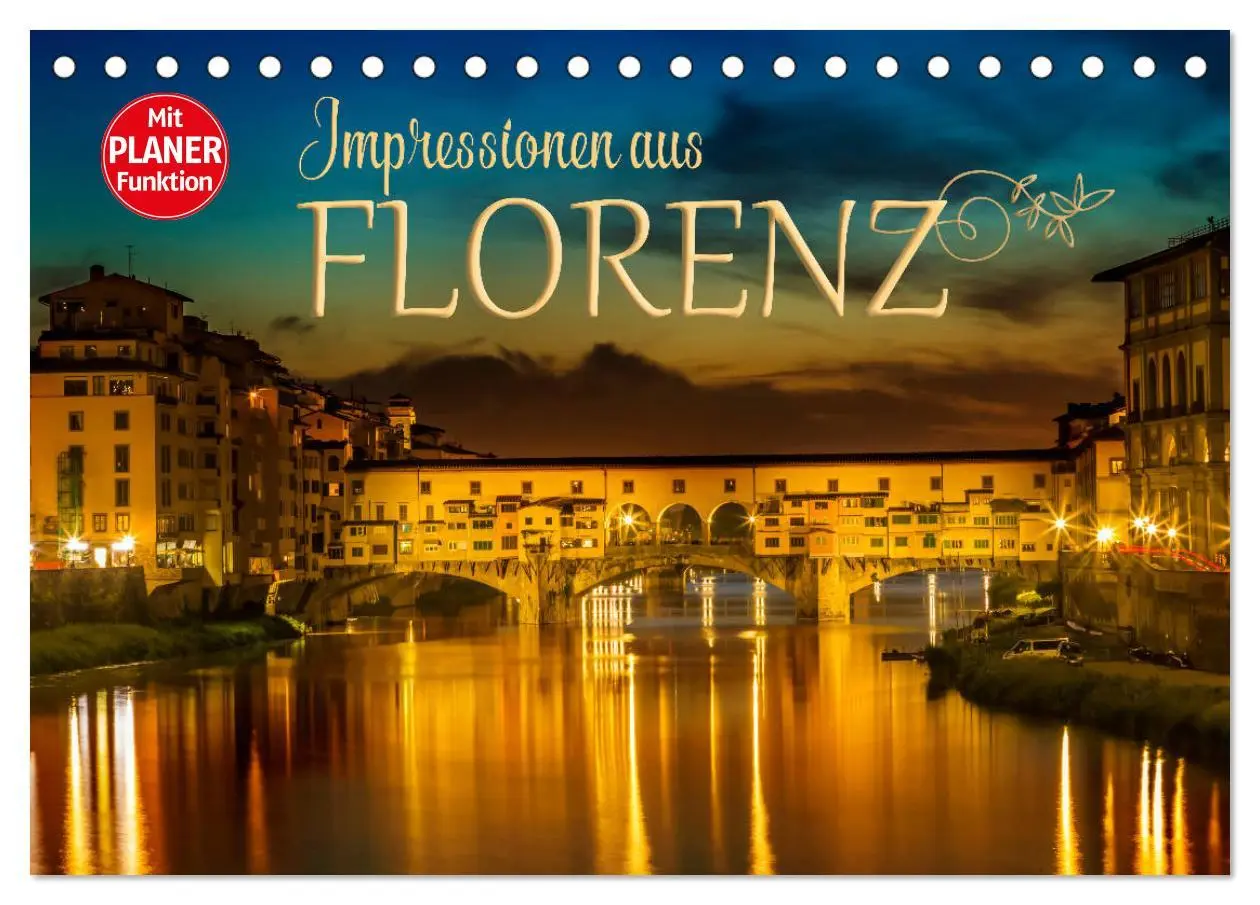 Cover: 9783457810002 | Impressionen aus FLORENZ (Tischkalender 2026 DIN A5 quer), CALVENDO...