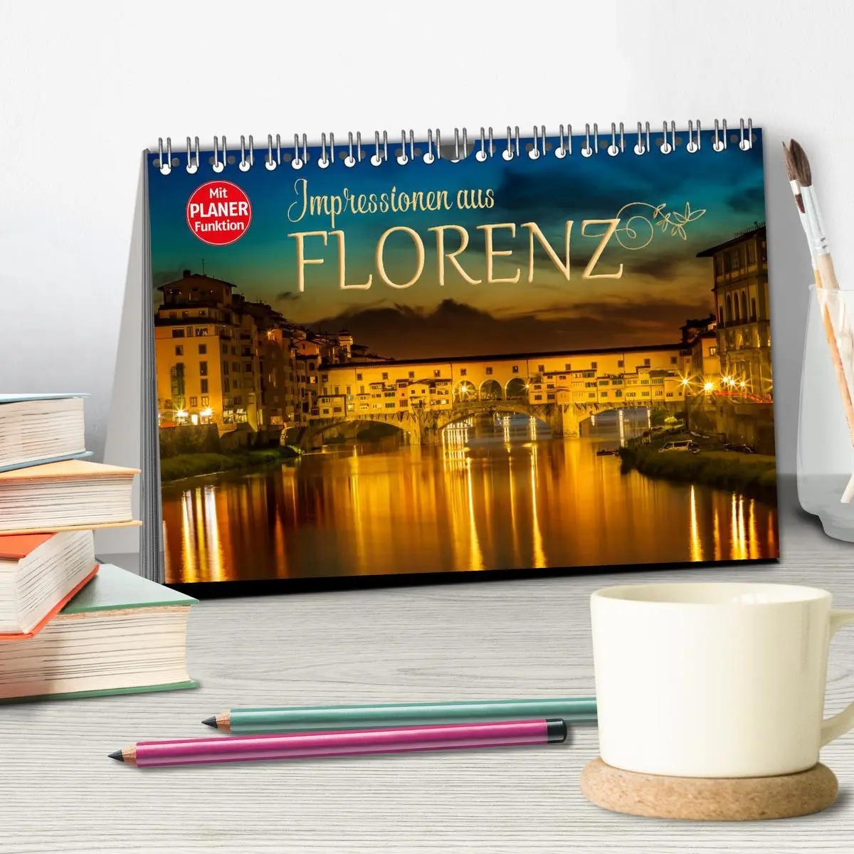 Bild: 9783457810002 | Impressionen aus FLORENZ (Tischkalender 2026 DIN A5 quer), CALVENDO...