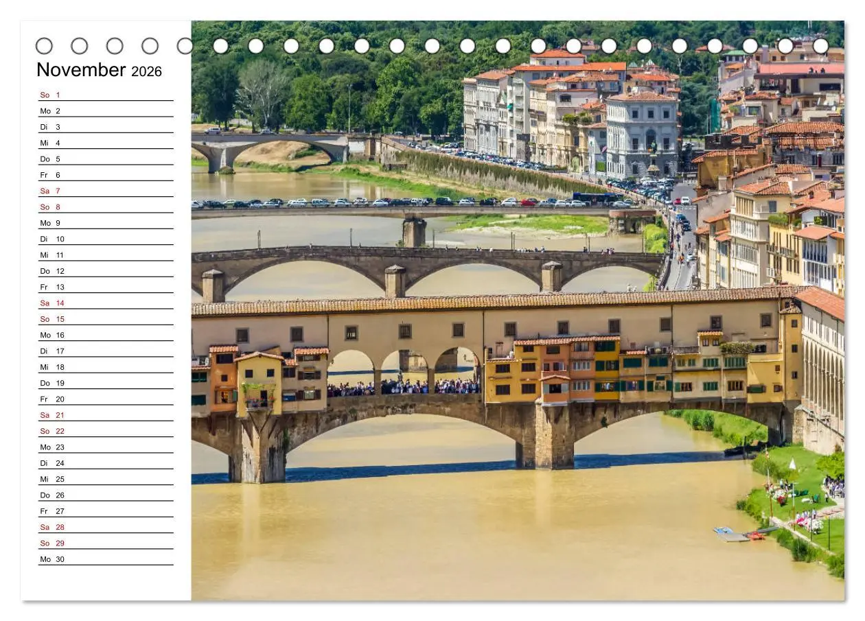 Bild: 9783457810002 | Impressionen aus FLORENZ (Tischkalender 2026 DIN A5 quer), CALVENDO...