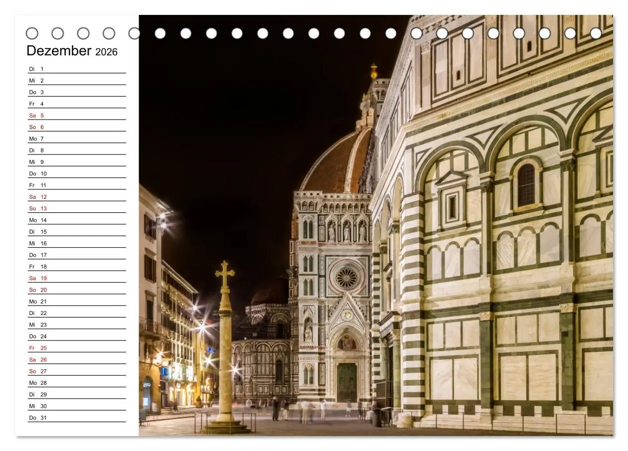 Bild: 9783457810002 | Impressionen aus FLORENZ (Tischkalender 2026 DIN A5 quer), CALVENDO...