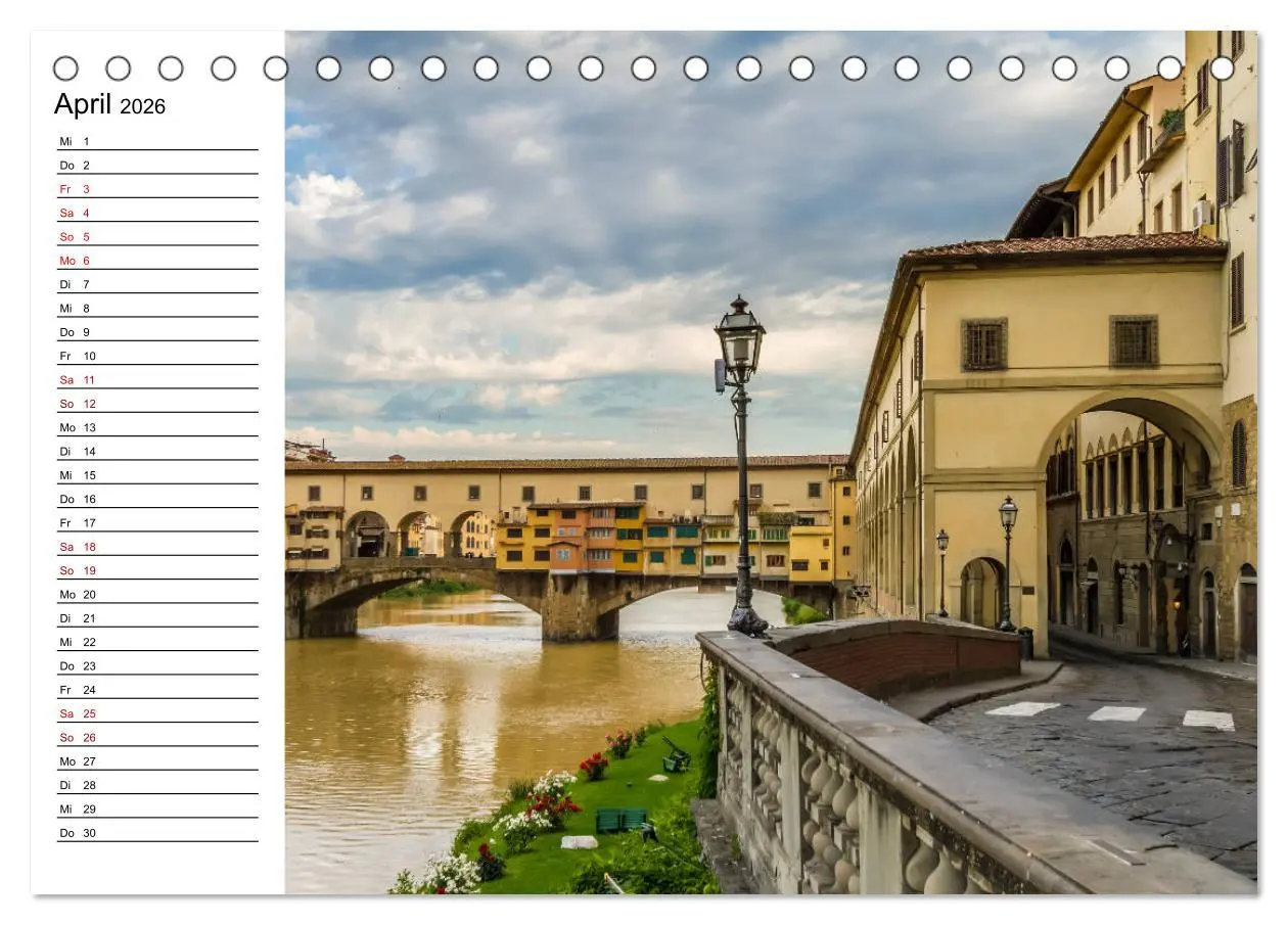 Bild: 9783457810002 | Impressionen aus FLORENZ (Tischkalender 2026 DIN A5 quer), CALVENDO...