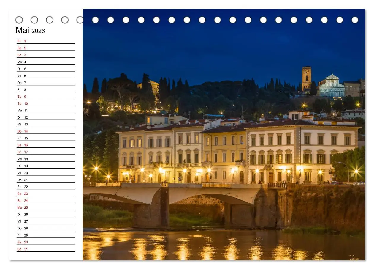 Bild: 9783457810002 | Impressionen aus FLORENZ (Tischkalender 2026 DIN A5 quer), CALVENDO...