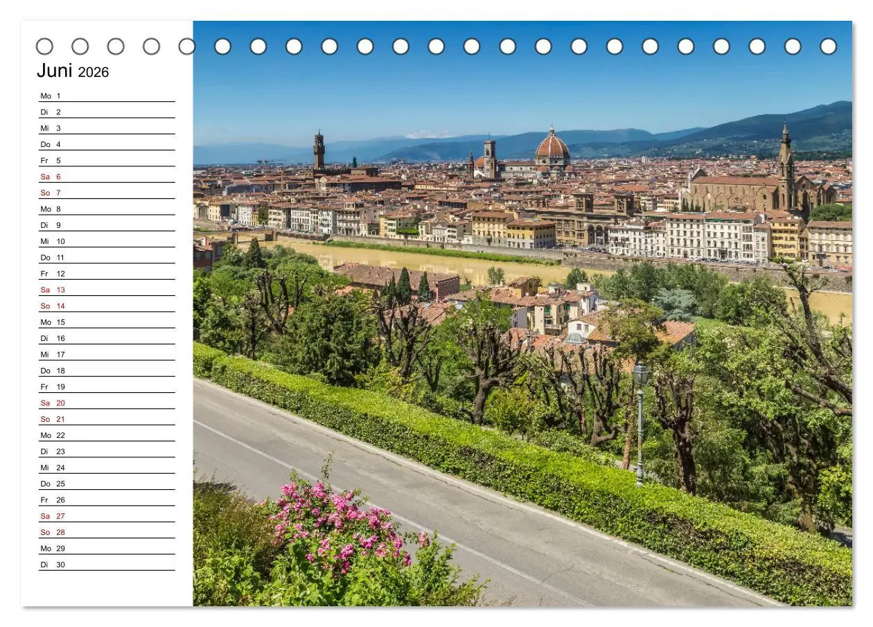 Bild: 9783457810002 | Impressionen aus FLORENZ (Tischkalender 2026 DIN A5 quer), CALVENDO...