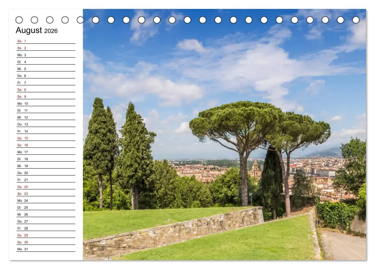 Bild: 9783457810002 | Impressionen aus FLORENZ (Tischkalender 2026 DIN A5 quer), CALVENDO...