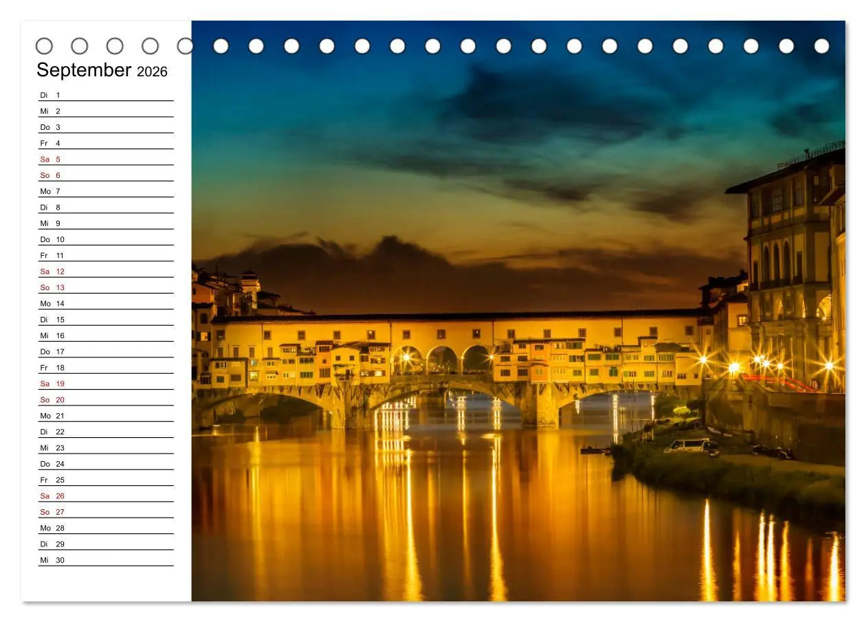 Bild: 9783457810002 | Impressionen aus FLORENZ (Tischkalender 2026 DIN A5 quer), CALVENDO...
