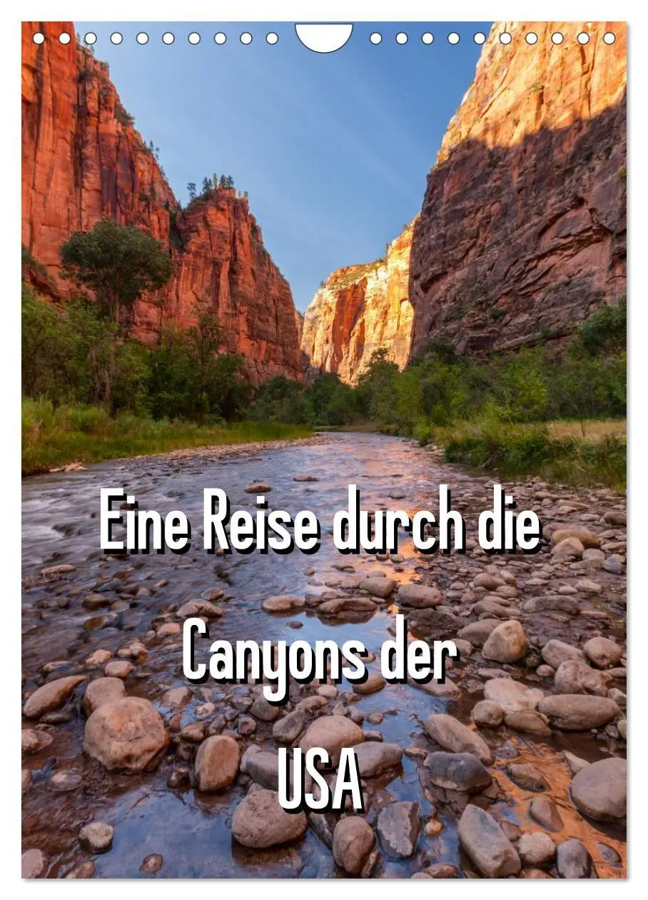 Cover: 9783516450002 | Eine Reise durch die Canyons der USA (Wandkalender 2026 DIN A4...