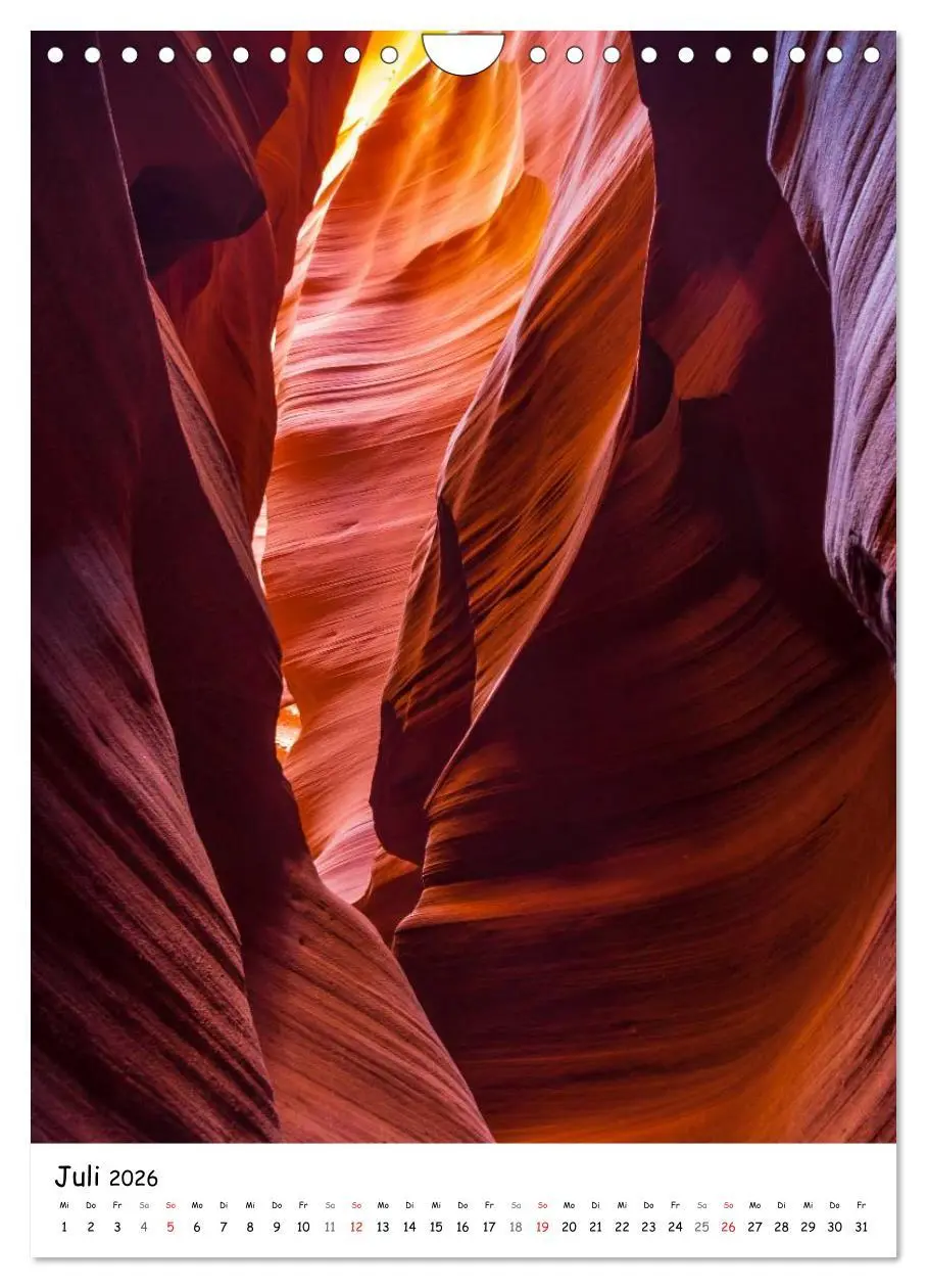 Bild: 9783516450002 | Eine Reise durch die Canyons der USA (Wandkalender 2026 DIN A4...
