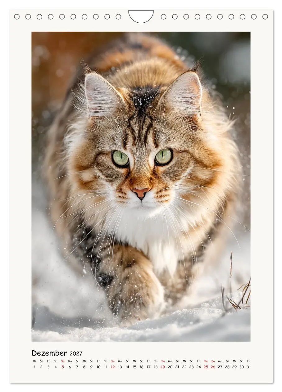 Bild: 9783516760002 | Main-Coon-Katzen. Sanfte Riesen im Grünen (Wandkalender 2027 DIN A4...